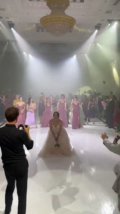 Bride Has Bad Aim