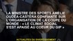 Le ministre du Sports Amélie Oudéa-Castéra confiant sur l'organisation de la Coupe du monde: "Le cli
