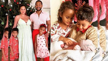 John Legend describes the reactions of Luna and Miles to the arrival of baby Esti.