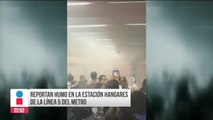 Reportan humo en estación Hangares de la Línea 5 del Metro