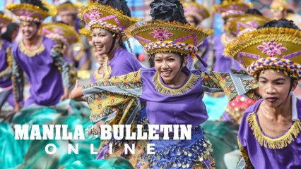 Different contingents perform in colorful costumes for the Kasadyahan sa Kabanwahanan at the Dinagyang Festival 2023