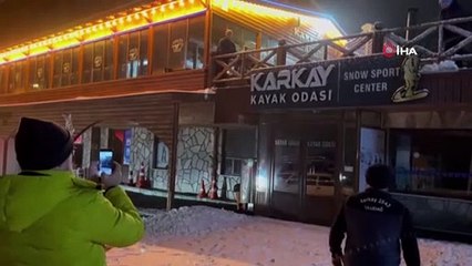 Kış biterken Uludağ'a kar yağdı!