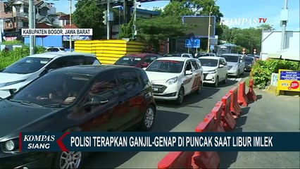 Libur Imlek, Aturan Ganjil Genap Jalur Puncak Diterapkan Hingga Senin Tengah Malam