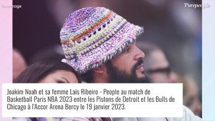 Joakim Noah en amoureux avec sa femme : le champion à la cool pour la soirée NBA à Paris