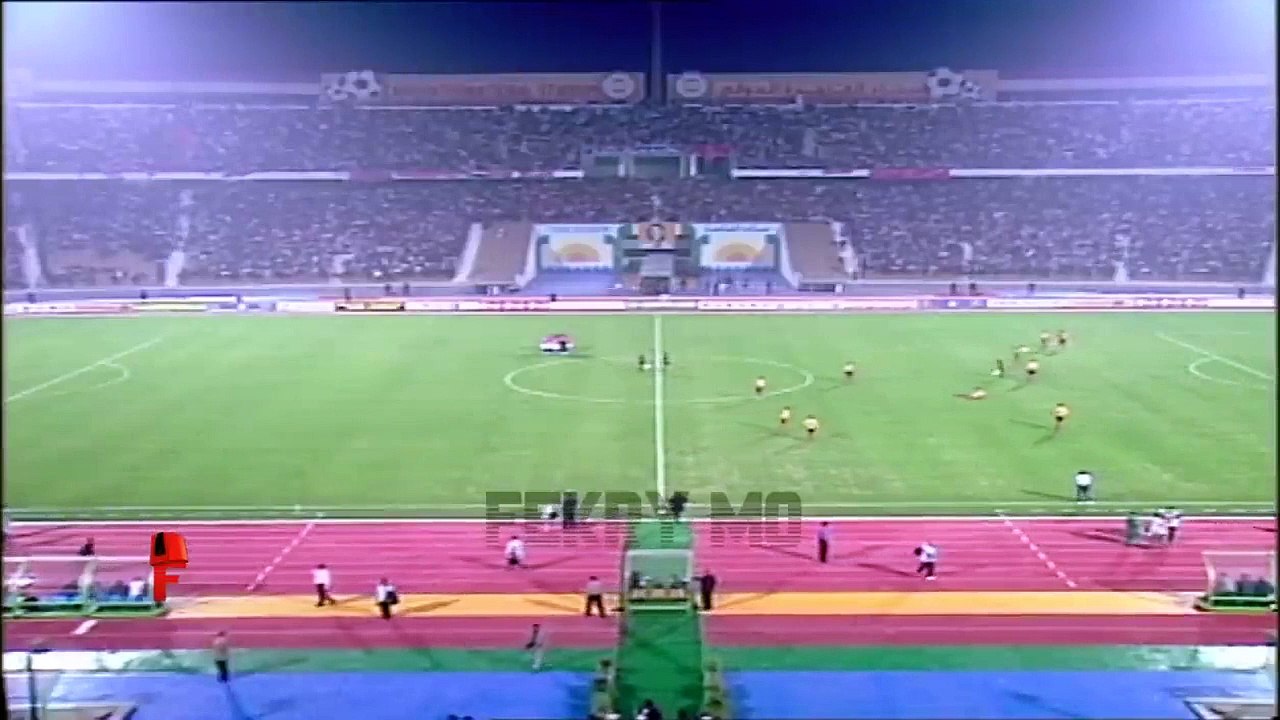 الشوط الأول من مباراة الأهلي والترجي التونسي نصف نهائي دوري ابطال افريقيا 2001 تعليق ميمي الشربيني