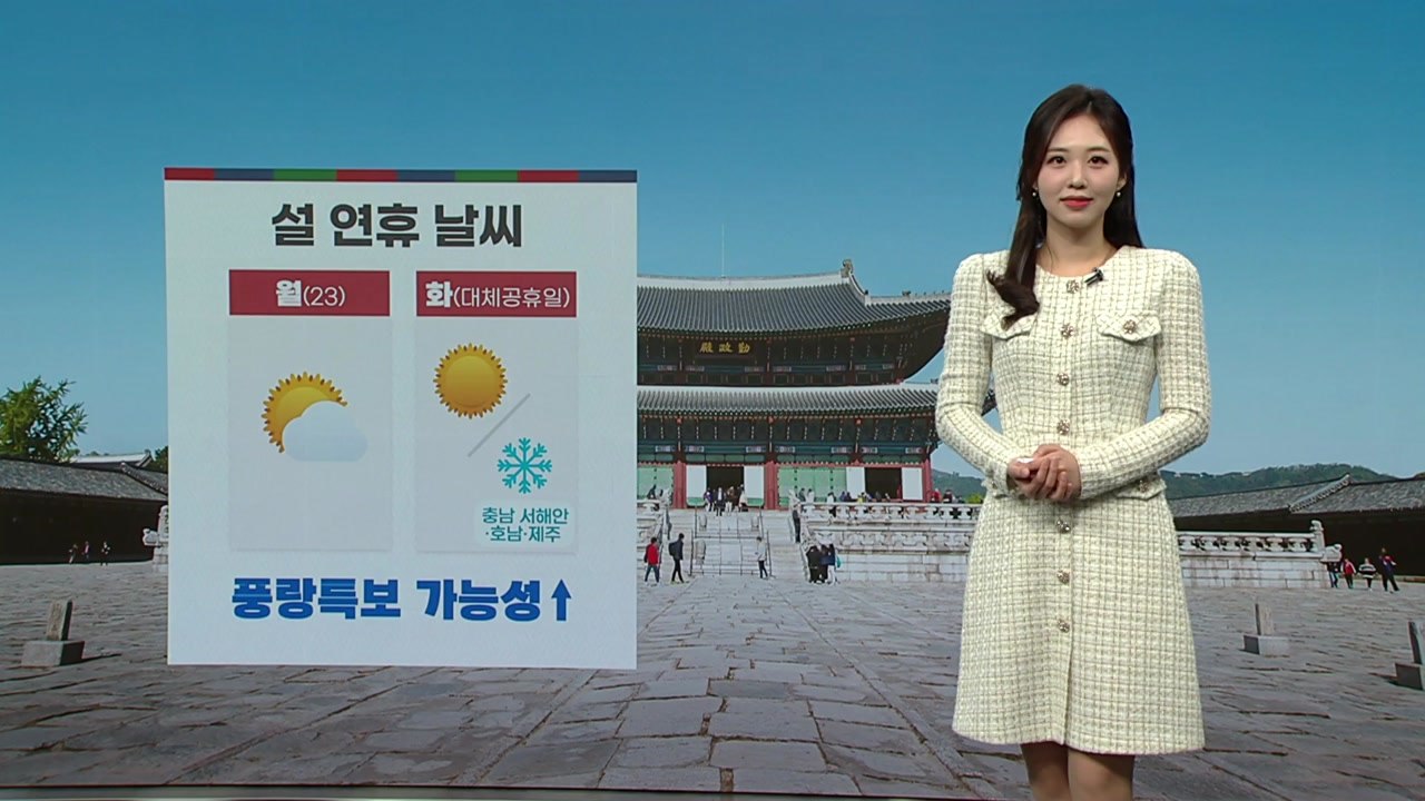 [날씨] 설날, 중부 눈·남부 비...연휴 마지막 날 '한파' / YTN