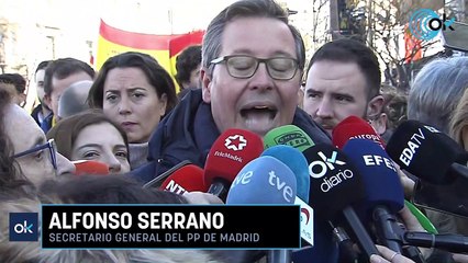 PP y Vox en la manifestación de Cibeles: «El Gobierno suelta violadores, terroristas y golpistas»