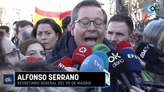 PP y Vox en la manifestación de Cibeles: «El Gobierno suelta violadores, terroristas y golpistas»
