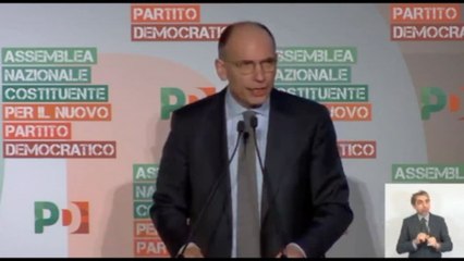 Al via assemblea Pd, Letta: siamo comunità, non partito personale