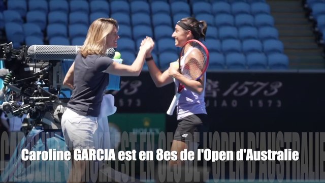 Open d'Australie 2023 - Caroline Garcia : J'étais inquiète et je crois que dans ma box, ils étaient inquiets aussi !