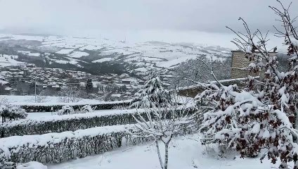 Neve a Roseto Valfortore (Foggia) - 21 gennaio 2023