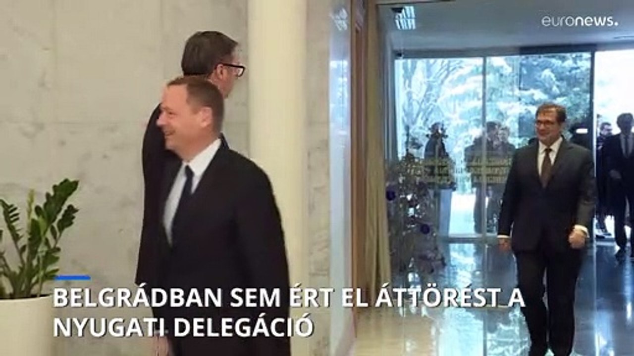 Szerb-koszovói feszültség: Belgrádban sem ért el áttörést a nyugati delegáció