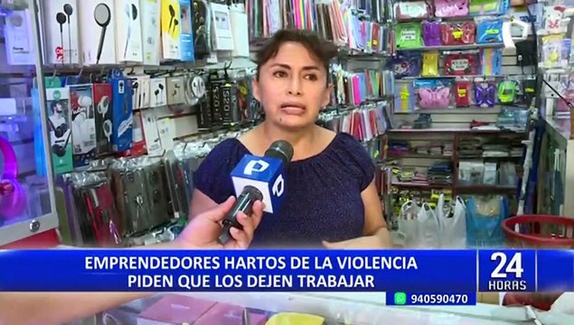 Emprendedores cansados de la violentas protestas piden que los dejen trabajar