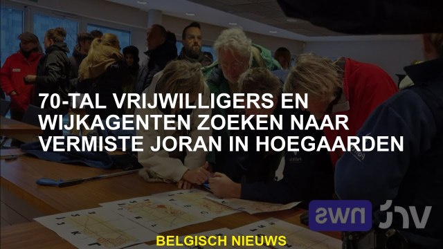 70 vrijwilligers en buurtagenten zijn op zoek naar Missing Joran in Hegaarden