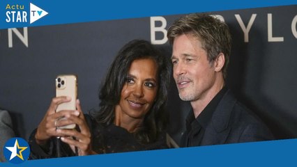 Download Video: Karine Le Marchand dévoile les coulisses de son selfie avec Brad Pitt… qu'elle a failli manquer !