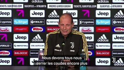 Juventus - Allegri après la sanction : "Nous devons tous nous serrer les coudes encore plus"