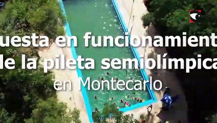 Oficialmente se puso en funcionamiento la pileta semiolímpica de Montecarlo