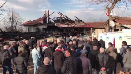 Yangında hayatını kaybeden yaşlı kadın son yolculuğuna uğurlandı