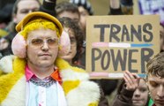 Pro gender recognition bill supporters Scottish Trans hold a 