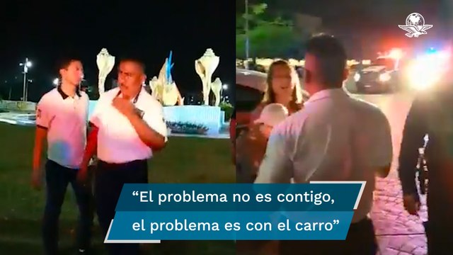 Taxistas obligan a familia turista a bajar de un Uber y entran en pánico