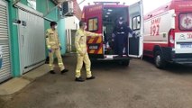 Bombeiros atendem vítima atingida por objeto no bairro Pioneiros Catarinenses