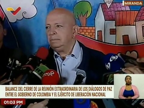 Delegaciones por el proceso de paz ofrecen balance de la reunión entre el Gob.de Colombia y el ELN