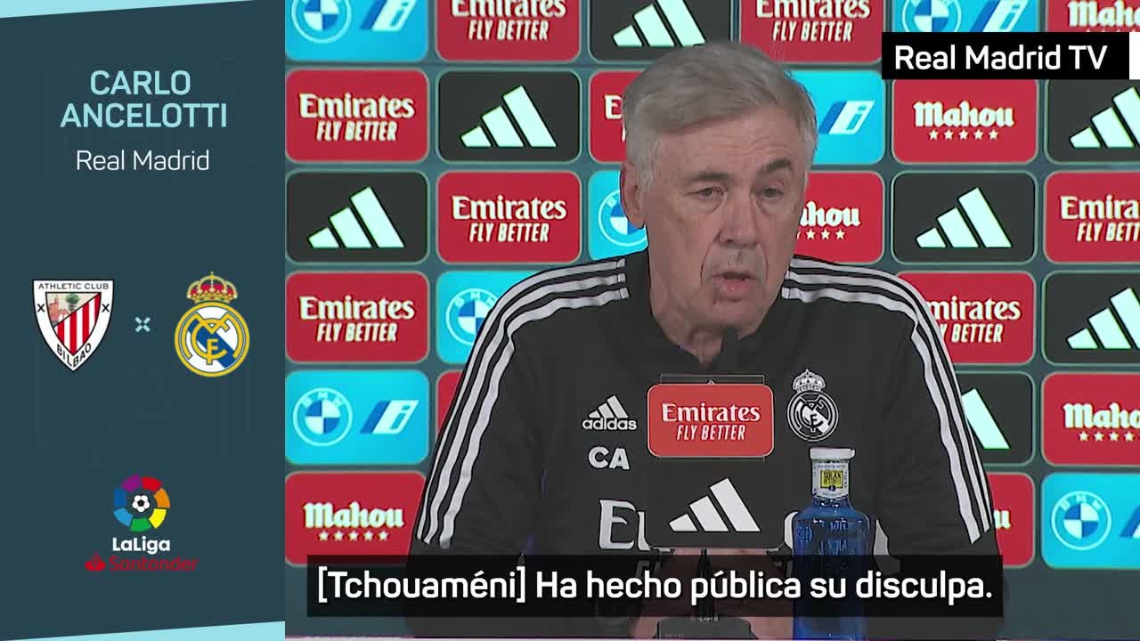 La REFLEXIÓN de ANCELOTTI tras las DISCULPAS de TCHOUAMENI | DIARIO AS