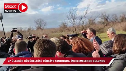 Скачать видео: Avrupa’da 27 ülkenin büyükelçisi Türkiye sınırında incelemelerde bulundu