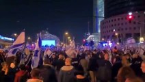 تظاهرات ضخمة في تل أبيب ضد حكومة نتنياهو