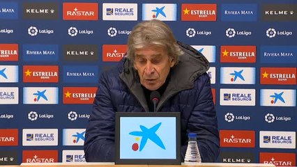 Pellegrini: "El resultado es justo porque el Espanyol hizo un buen trabajo y no tuvimos peligro"