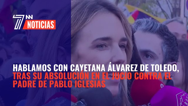 Cayetana Álvarez de Toledo, tras su absolución en el juicio contra el padre de Pablo Iglesias