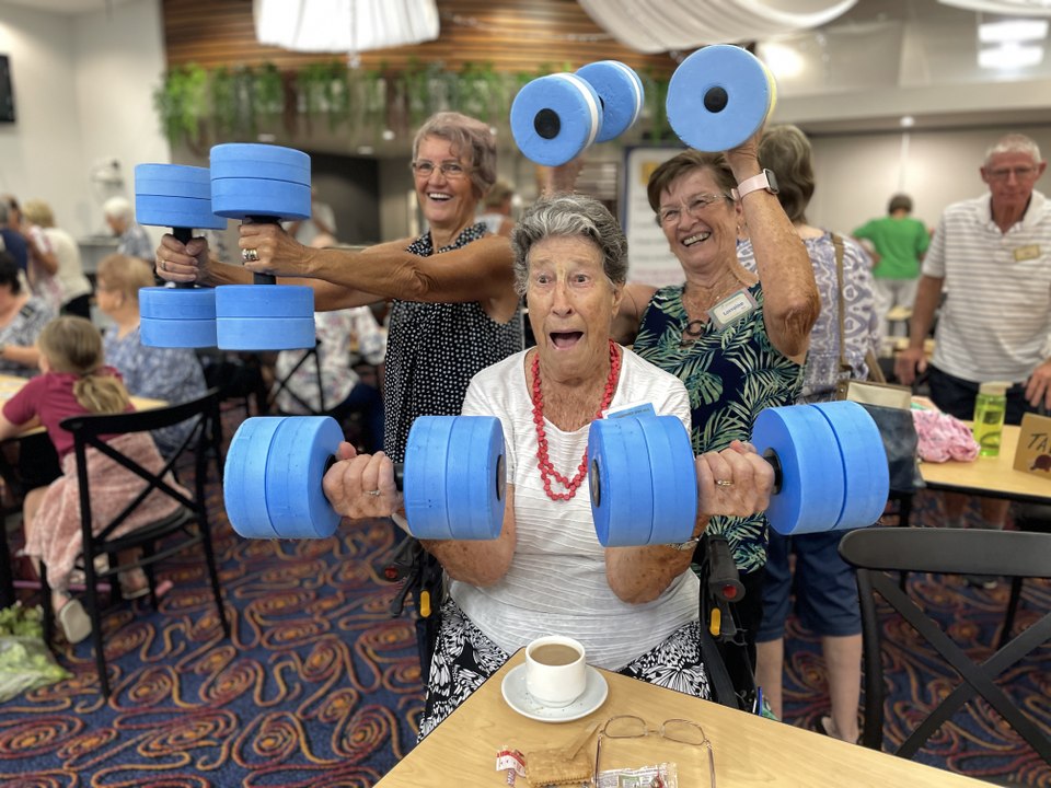 U3A aqua aerobics demonstration, January 20, 2023, Beaudesert Times
