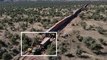 En Arizona, un mur de conteneurs à la frontière avec le Mexique est en train d'être démoli