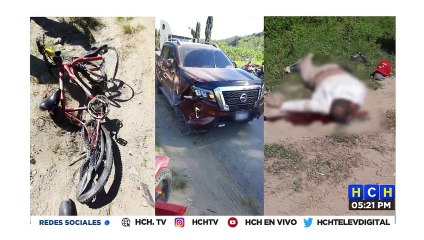¡Lamentable! Albañil a bordo de “bici” muere atropellado en Tela