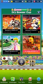 Mario Kart Tour: Peach vs Bowser Tour: Dry Bowser Cup