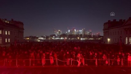 Ay Yeni Yılı kutlamaları kapsamında İngiltere'nin başkenti Londra'da bulunan Old Royal Naval College'da ışık gösterisi gerçekleştirildi.