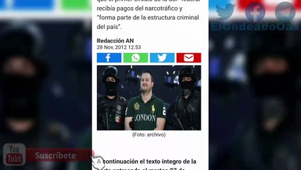 Esta es la carta completa donde la Barbie acusaba a Felipe Calderon de recibir sobornos
