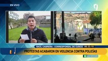 Cusco: Manifestantes intentaron saquear un centro comercial y destruyen rieles