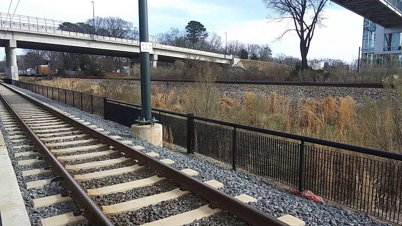 Train waiting to Depart at Sugar Creek LYNX Station
