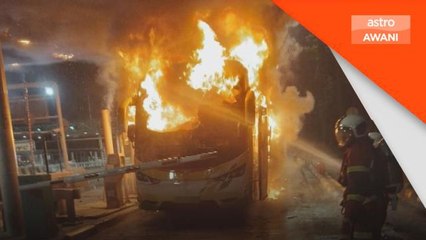 Kebakaran | Bas persiaran musnah 100%