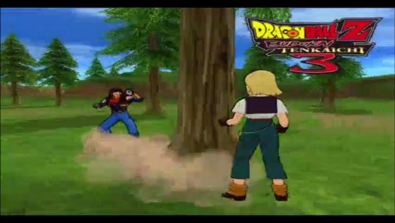 Dragon Ball Z Budokai Tenkaichi 3 - Goku GT & Numero 18 VS Super Numero 17 RJ ANDA #dbgt #rj_anda