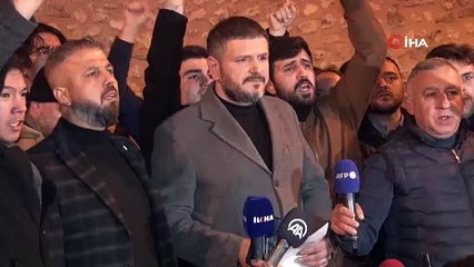 İsveç’te Kur’an-ı Kerim’in yakılması Taksim’de protesto edildi