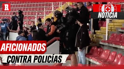 ¡BRONCA CEMENTEROS VS POLICÍAS!