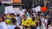 بدون تعليق: مكسيكيون يتظاهرون ضد نشر الحرس الوطني في شبكة المترو