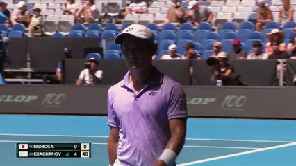 Khachanov déroule face à Nishioka : Les temps forts du match