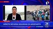 Protestas en Arequipa: alrededor de 100 efectivos policiales resguardan el aeropuerto