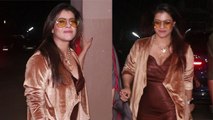 Kajol Golden Embroidered Sleep Robe Dress Look Video Viral, दिखा नया अंदाज | Boldsky