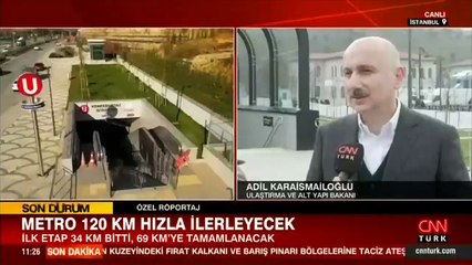 Türkiye'nin en hızlı metrosu hizmete giriyor