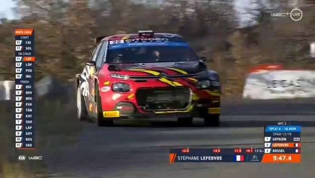 WRC Monte Carlo 2023 SS13 Lefebvre Maximum Attack Big Moment