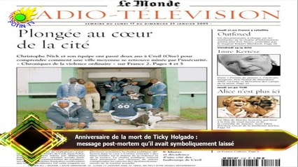 Anniversaire de la mort de Ticky Holgado :  message post-mortem qu’il avait symboliquement laissé